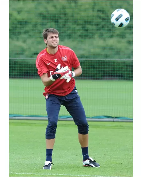 Lucas Fabianski (Arsenal). Arsenal Training Ground, London Colney, Hertfordshire