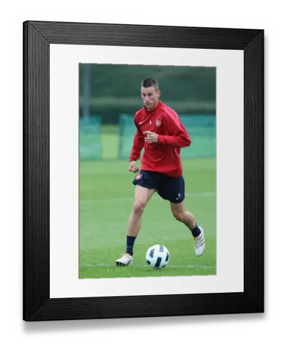 Framed Print : Arsenal FC: Laurent Koscielny at Pre-Season Training, 2010-11