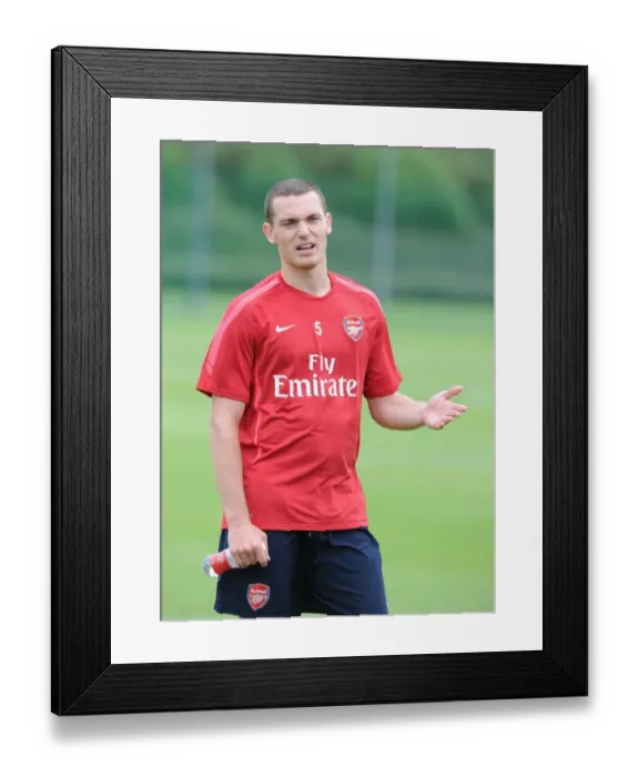 Framed Print : Thomas Vermaelen (Arsenal). Arsenal Training Ground, London Colney, Hertfordshire