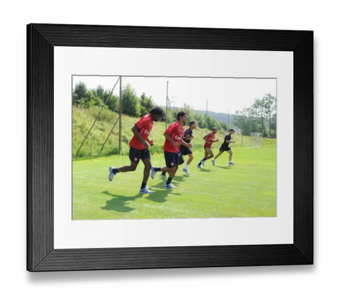 Framed Print : Arsenal Football Club: Pre-Season Training in Austria, 2010