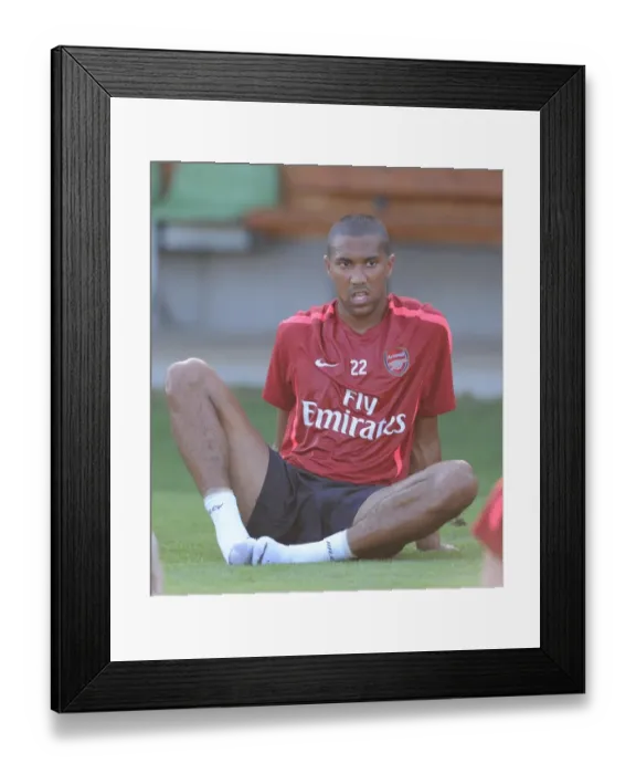 Framed Print : Marouane Chamakh (Arsenal). Arsenal Training Camp, Bad Waltersdorf, Austria, 22  /  7  /  2010