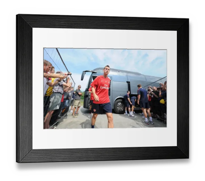 Framed Print : Arsenal's Koscielny at 2010 Pre-Season Training, Austria Framed Print : Arsenal's Koscielny at 2010 Pre-Season Training, Austria