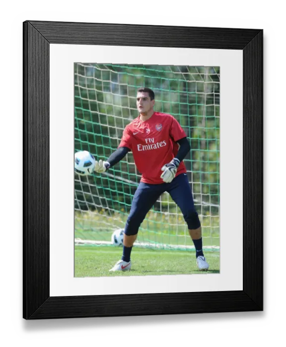 Framed Print : Vito Mannone (Arsenal). Arsenal Training Camp, Bad Waltersdorf, Austria, 21  /  7  /  2010