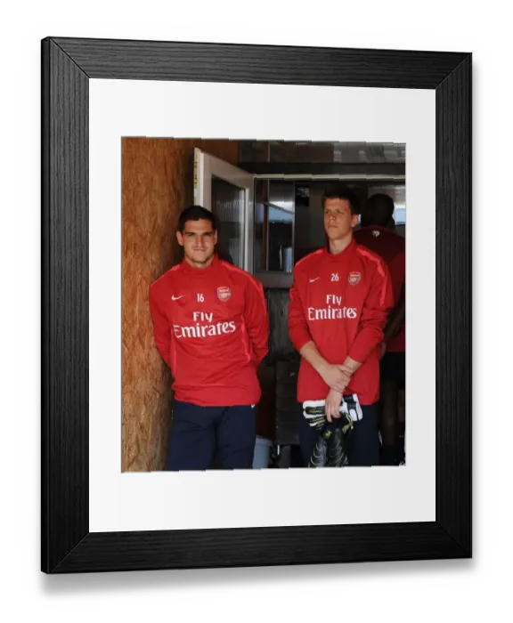 Framed Print : Vito Mannone and Wojciech Szczesny (Arsenal). Arsenal Training Camp, Bad Waltersdorf Framed Print : Vito Mannone and Wojciech Szczesny (Arsenal). Arsenal Training Camp, Bad Waltersdorf