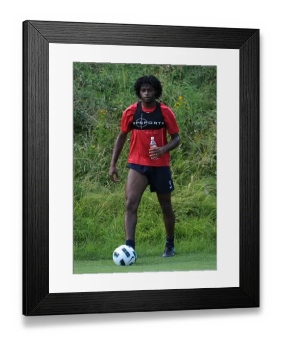 Framed Print : Arsenal Football Club: Alex Song at 2010 Pre-Season Training, Austria Framed Print : Arsenal Football Club: Alex Song at 2010 Pre-Season Training, Austria