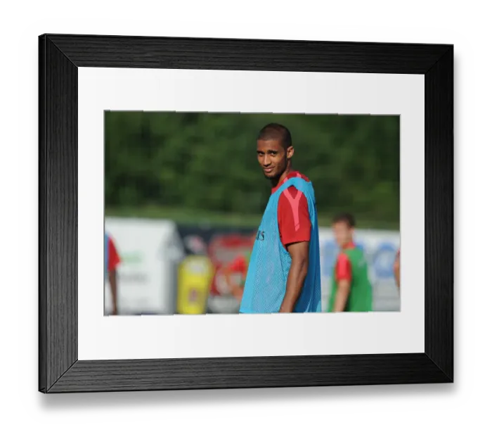Framed Print : Arsenal's Armand Traore at Pre-Season Training, Austria 2010