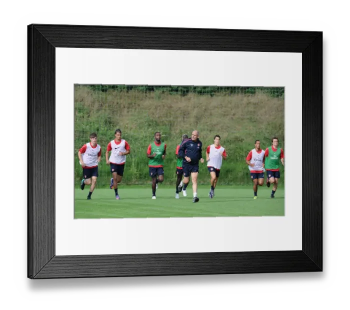 Framed Print : Arsenal Training, Bad Waltersdorf, Austria, 2010: Pre-Season Intensive Sessions