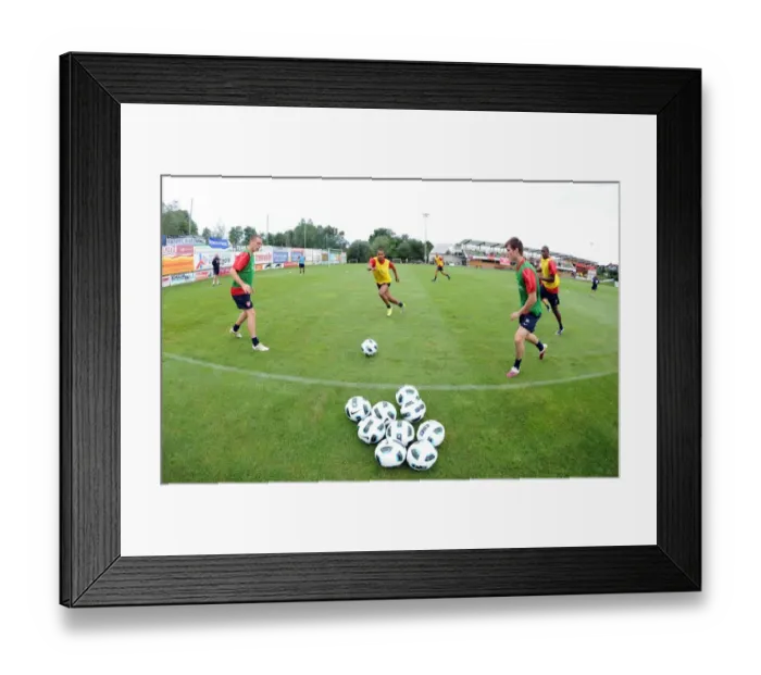 Framed Print : Arsenal Football Club at 2010 Pre-Season Training Camp in Austria