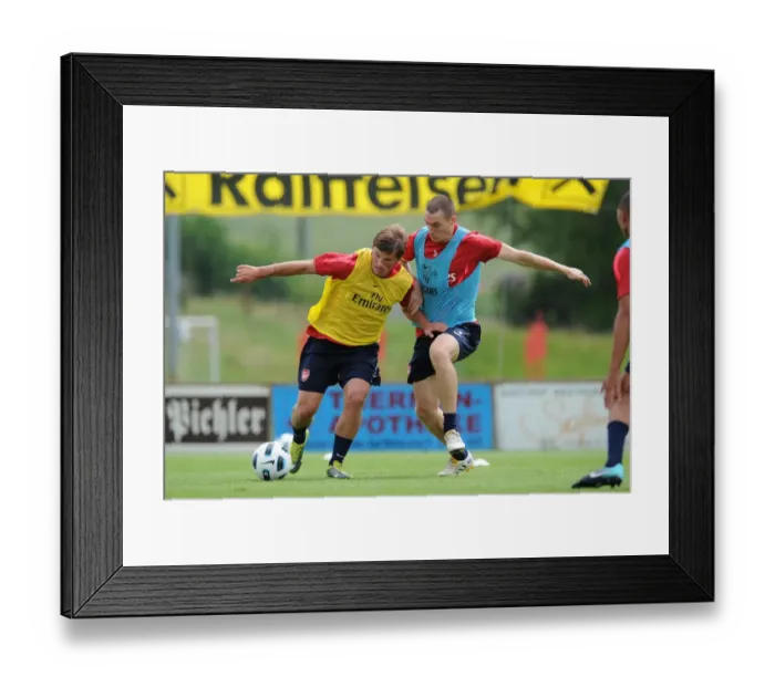 Framed Print : Andrey Arshavin and Thomas Vermaelen (Arsenal). Arsenal Training Camp, Bad Waltersdorf Framed Print : Andrey Arshavin and Thomas Vermaelen (Arsenal). Arsenal Training Camp, Bad Waltersdorf