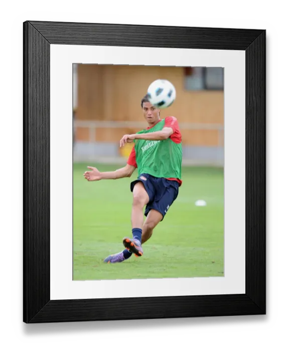 Framed Print : Marouane Chamakh at Arsenal Pre-Season Training, Austria 2010