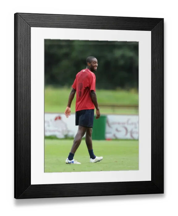 Framed Print : Arsenal's Johan Djourou at 2010 Training Camp, Austria