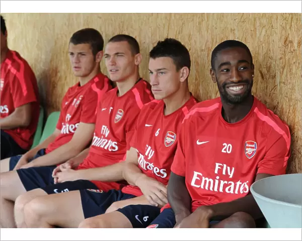Johan Djourou and Marouane Chamakh (Arsenal). Arsenal Training Camp, Bad Waltersdorf