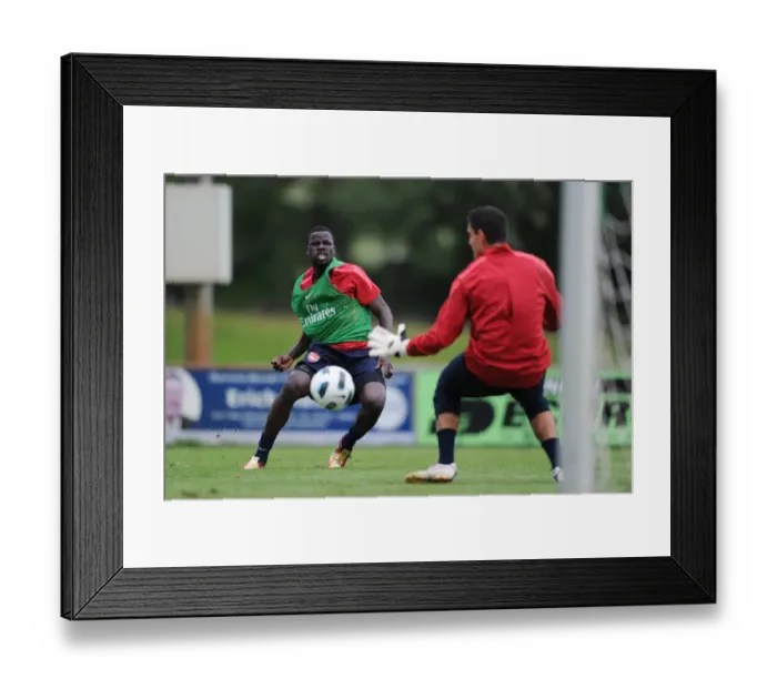 Framed Print : Emmanuel Eboue and Vito Mannone (Arsenal). Arsenal Training Camp, Bad Waltersdorf Framed Print : Emmanuel Eboue and Vito Mannone (Arsenal). Arsenal Training Camp, Bad Waltersdorf
