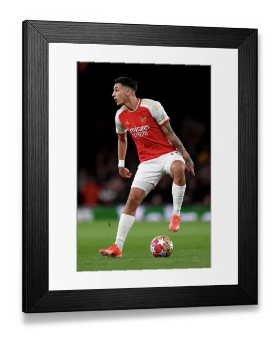 Framed Print : Arsenal FC v FC Bayern München: Quarter-final First Leg - UEFA Champions League 2023 / 24 Arsenal FC v FC Bayern Munchen: Quarter-final First Leg - UEFA Champions League 2023 / 24