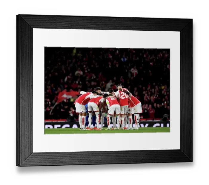 Framed Print : Arsenal FC v FC Bayern München: Quarter-final First Leg - UEFA Champions League 2023 / 24 Arsenal FC v FC Bayern Munchen: Quarter-final First Leg - UEFA Champions League 2023 / 24