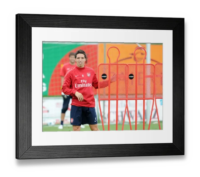 Framed Print : Arsenal Football Club: Samir Nasri at 2010 Pre-Season Training, Austria Framed Print : Arsenal Football Club: Samir Nasri at 2010 Pre-Season Training, Austria