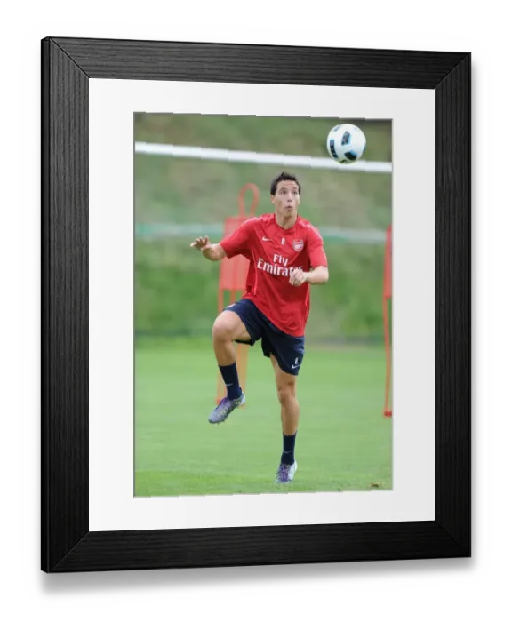 Framed Print : Arsenal's Samir Nasri at 2010 Pre-Season Training, Austria Framed Print : Arsenal's Samir Nasri at 2010 Pre-Season Training, Austria