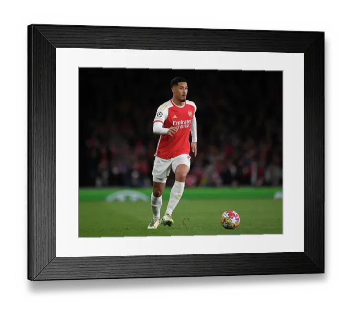 Framed Print : Arsenal FC v FC Bayern München: Quarter-final First Leg - UEFA Champions League 2023 / 24 Arsenal FC v FC Bayern Munchen: Quarter-final First Leg - UEFA Champions League 2023 / 24