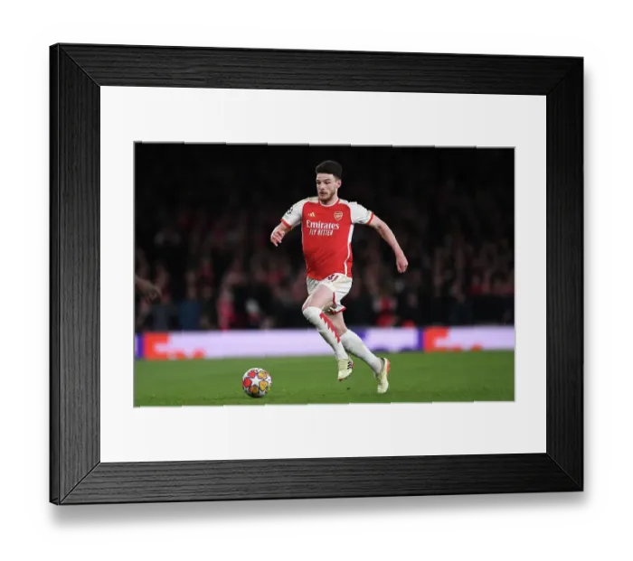 Framed Print : Arsenal FC v FC Bayern München: Quarter-final First Leg - UEFA Champions League 2023 / 24 Arsenal FC v FC Bayern Munchen: Quarter-final First Leg - UEFA Champions League 2023 / 24