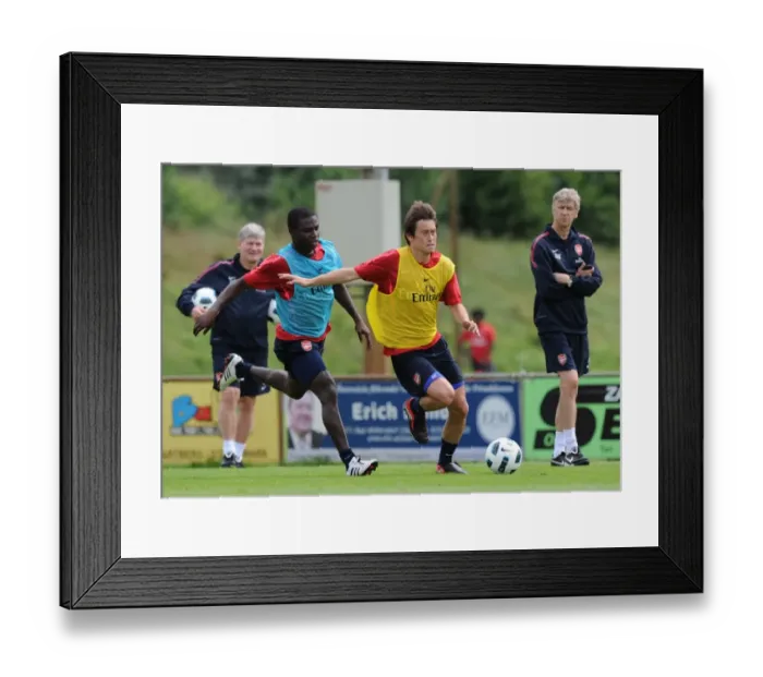 Framed Print : Tomas Rosicky and Emmanuel Eboue (Arsenal). Arsenal Training Camp, Bad Waltersdorf Framed Print : Tomas Rosicky and Emmanuel Eboue (Arsenal). Arsenal Training Camp, Bad Waltersdorf