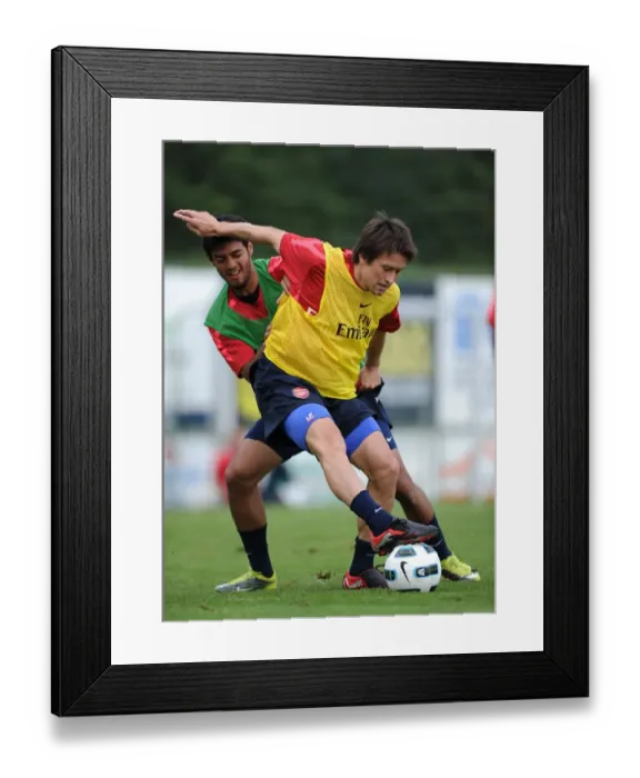 Framed Print : Arsenal Football Club: Rosicky and Vela at Training Camp, Austria, 2010