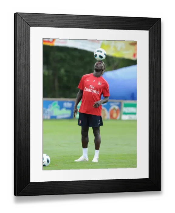 Framed Print : Arsenal's Bacary Sagna at 2010 Pre-Season Training, Austria