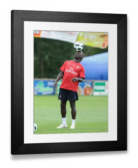 Framed Print : Arsenal's Bacary Sagna at 2010 Training Camp, Austria