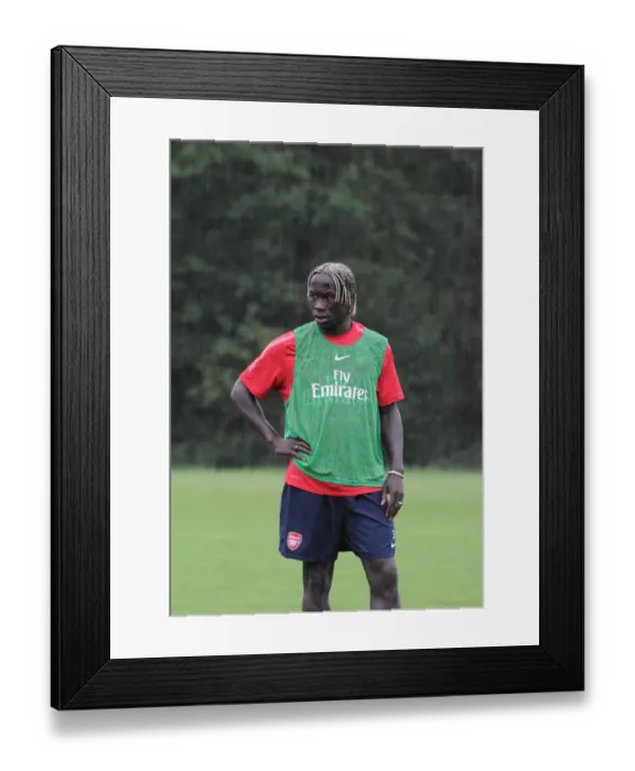 Framed Print : Arsenal's Bacary Sagna at 2010 Pre-Season Training, Austria