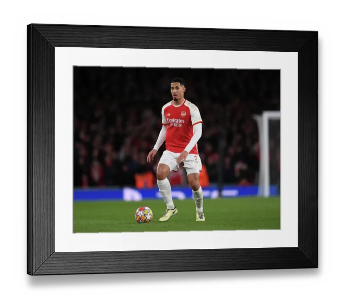 Framed Print : Arsenal FC v FC Bayern München: Quarter-final First Leg - UEFA Champions League 2023 / 24 Arsenal FC v FC Bayern Munchen: Quarter-final First Leg - UEFA Champions League 2023 / 24