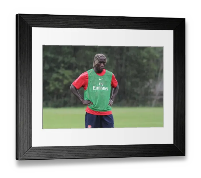 Framed Print : Arsenal Football Club: Bacary Sagna at 2010 Pre-Season Training, Austria Framed Print : Arsenal Football Club: Bacary Sagna at 2010 Pre-Season Training, Austria