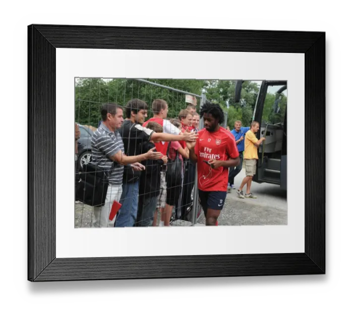 Framed Print : Alex Song at Arsenal's Pre-Season Training, Austria 2010