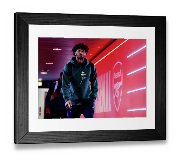Framed Print : Arsenal FC v FC Bayern München: Quarter-final First Leg - UEFA Champions League 2023 / 24 Arsenal FC v FC Bayern Munchen: Quarter-final First Leg - UEFA Champions League 2023 / 24