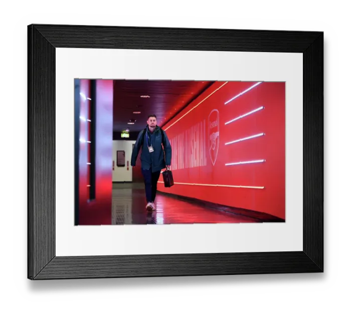 Framed Print : Arsenal FC v FC Bayern München: Quarter-final First Leg - UEFA Champions League 2023 / 24 Arsenal FC v FC Bayern Munchen: Quarter-final First Leg - UEFA Champions League 2023 / 24
