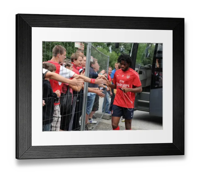 Framed Print : Arsenal's Alex Song at 2010 Pre-Season Training, Austria Framed Print : Arsenal's Alex Song at 2010 Pre-Season Training, Austria