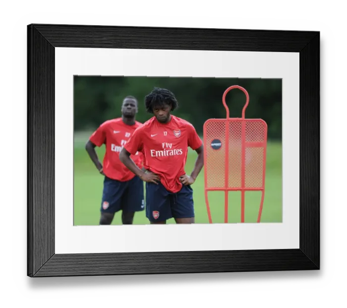 Framed Print : Alex Song at Arsenal's Pre-Season Training, Austria, 2010