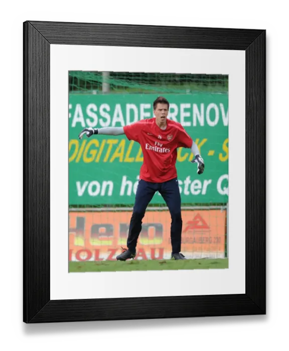 Framed Print : Arsenal's Wojciech Szczesny at 2010 Pre-Season Training, Austria Framed Print : Arsenal's Wojciech Szczesny at 2010 Pre-Season Training, Austria