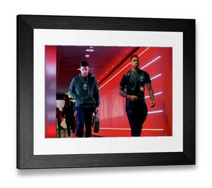 Framed Print : Arsenal FC v FC Bayern München: Quarter-final First Leg - UEFA Champions League 2023 / 24 Arsenal FC v FC Bayern Munchen: Quarter-final First Leg - UEFA Champions League 2023 / 24