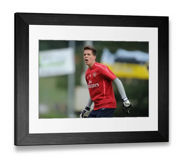 Framed Print : Arsenal's Wojciech Szczesny at 2010 Pre-Season Training, Austria