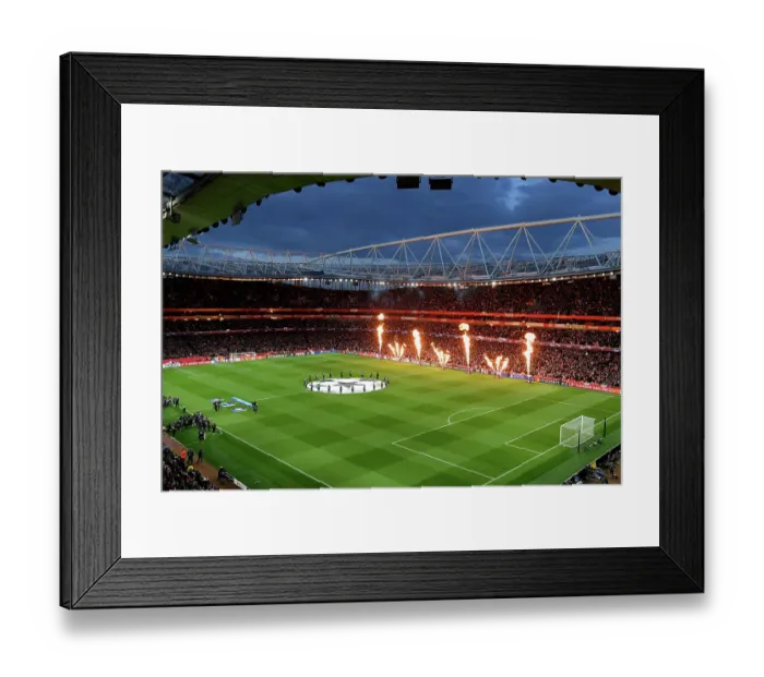 Framed Print : Arsenal FC v FC Bayern München: Quarter-final First Leg - UEFA Champions League 2023 / 24 Arsenal FC v FC Bayern Munchen: Quarter-final First Leg - UEFA Champions League 2023 / 24