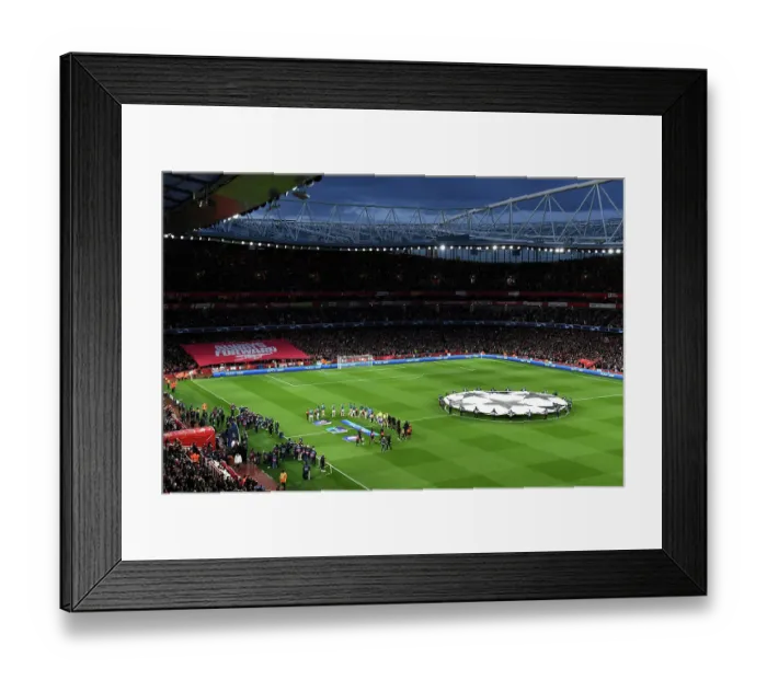 Framed Print : Arsenal FC v FC Bayern München: Quarter-final First Leg - UEFA Champions League 2023 / 24 Arsenal FC v FC Bayern Munchen: Quarter-final First Leg - UEFA Champions League 2023 / 24