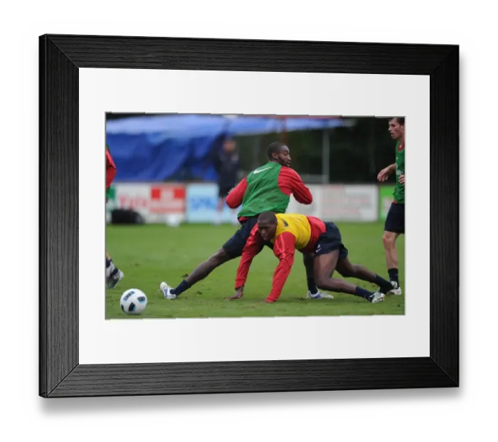 Framed Print : Jay Emmauel Thomas and Johan Djourou (Arsenal). Arsenal Training Camp, Bad Waltersdorf Framed Print : Jay Emmauel Thomas and Johan Djourou (Arsenal). Arsenal Training Camp, Bad Waltersdorf