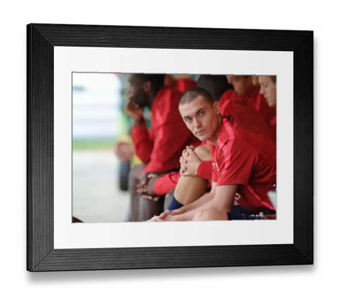 Framed Print : Thomas Vermaelen at Arsenal's 2010 Pre-Season Training, Austria Framed Print : Thomas Vermaelen at Arsenal's 2010 Pre-Season Training, Austria
