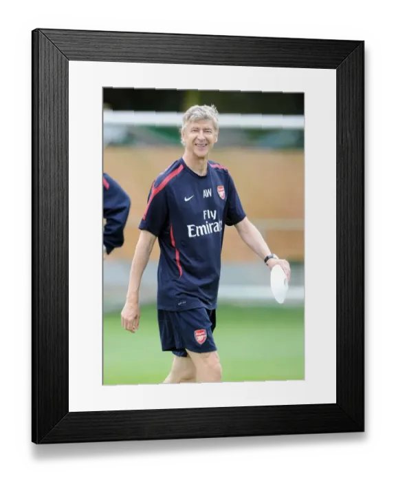 Framed Print : Arsene Wenger at Arsenal Training Camp, Austria, 2010