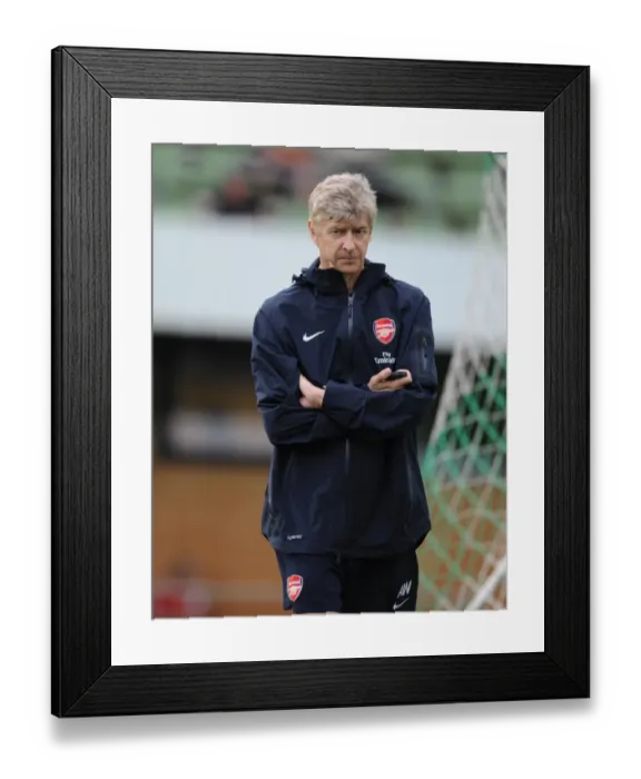 Framed Print : Arsene Wenger at Arsenal Training Camp, Austria, 2010