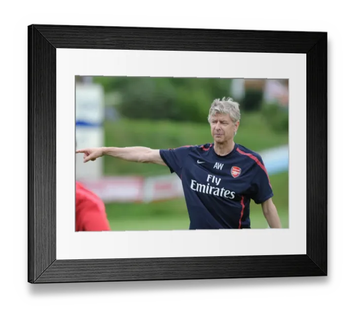 Framed Print : Arsene Wenger at Arsenal Training Camp, Austria, 2010 Framed Print : Arsene Wenger at Arsenal Training Camp, Austria, 2010
