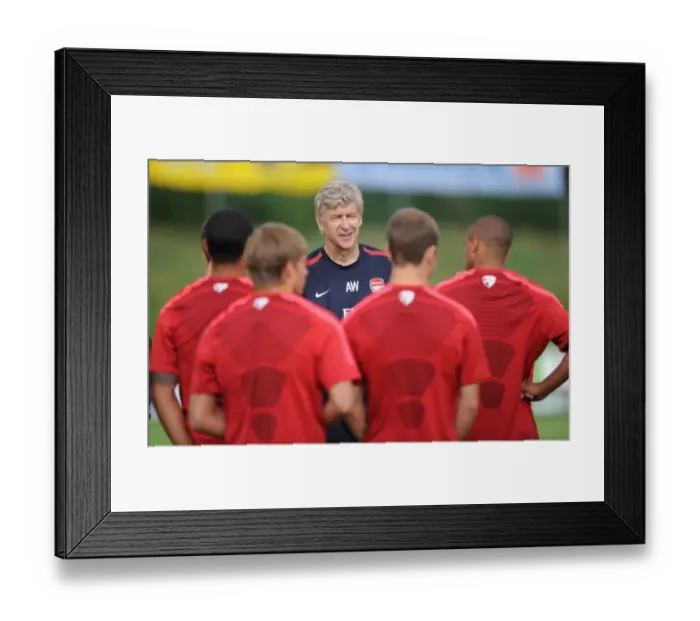 Framed Print : Arsene Wenger at Arsenal's Pre-Season Training, Austria 2010