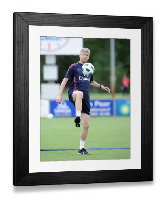Framed Print : Arsene Wenger at Arsenal Training Camp, Austria, 2010