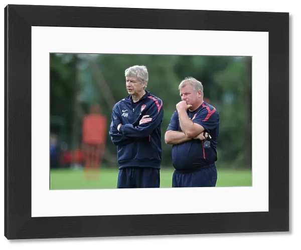 Arsenal manager Arsene Wenger with coach Neil Banfield. Arsenal Training Camp