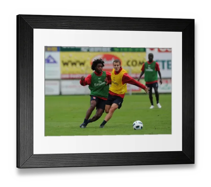 Framed Print : Jack Wilshere and Alex Song (Arsenal). Arsenal Training Camp, Bad Waltersdorf Framed Print : Jack Wilshere and Alex Song (Arsenal). Arsenal Training Camp, Bad Waltersdorf