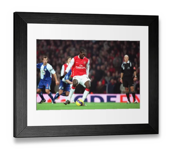 Framed Print : Adebayor's Penalty: Arsenal's Third Goal in 6:2 Victory over Blackburn Rovers Framed Print : Adebayor's Penalty: Arsenal's Third Goal in 6:2 Victory over Blackburn Rovers